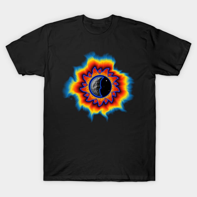 abstract sun and moon T-Shirt by DrewskiDesignz